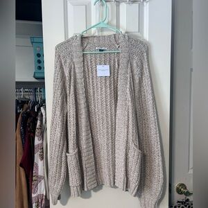NWT Light Brown American Eagle Cardigan Size M